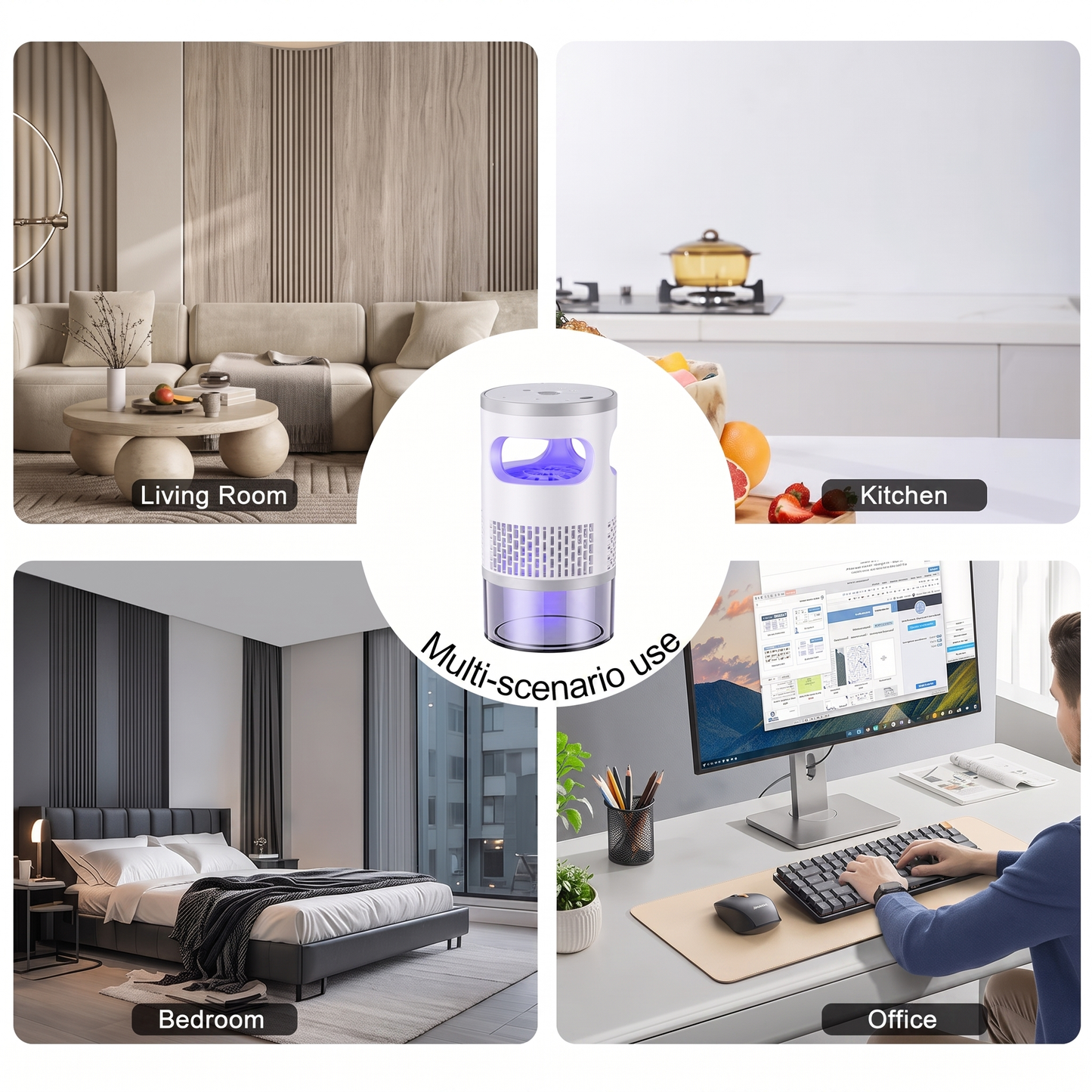 Flying Insect Trap with UV Light and Suction Fan