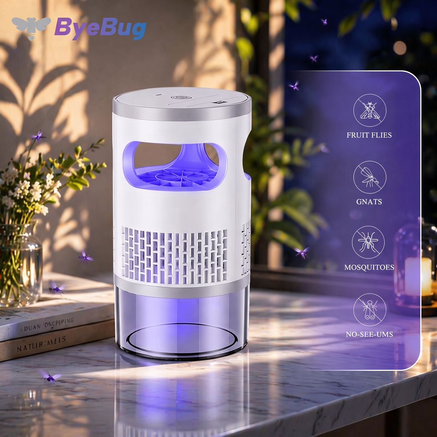 Flying Insect Trap with UV Light and Suction Fan
